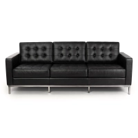 Venice divano a 3 posti in pelle italiana | Florence Design ispirato a Knoll