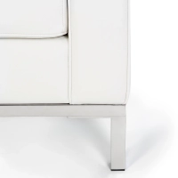 Venice divano a 2 posti in pelle italiana | Florence Design ispirato a Knoll