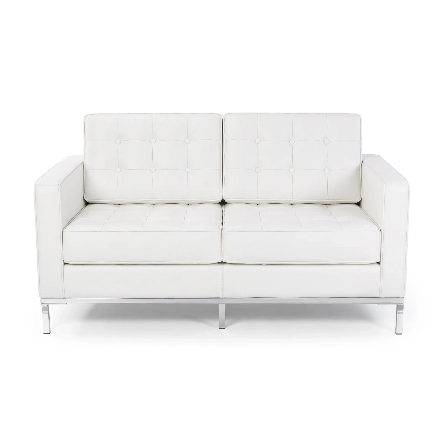 Venice divano a 2 posti in pelle italiana | Florence Design ispirato a Knoll