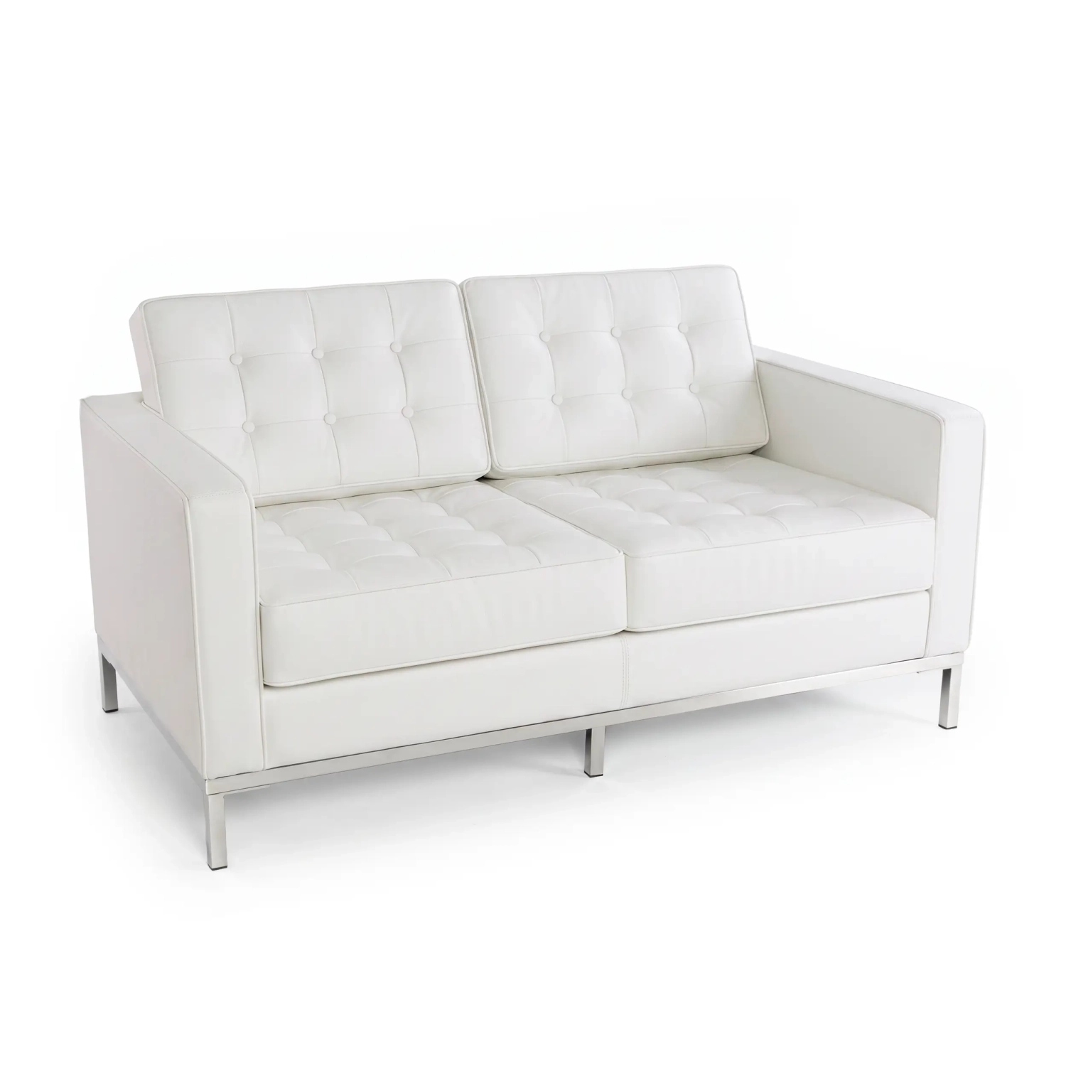 Venice divano a 2 posti in pelle italiana | Florence Design ispirato a Knoll