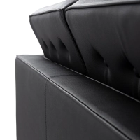 Venice divano a 2 posti in pelle italiana | Florence Design ispirato a Knoll