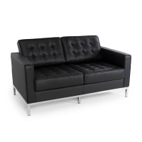 Venice divano a 2 posti in pelle italiana | Florence Design ispirato a Knoll