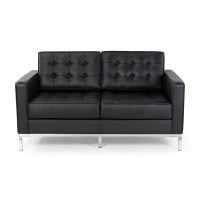 Venice divano a 2 posti in pelle italiana | Florence Design ispirato a Knoll