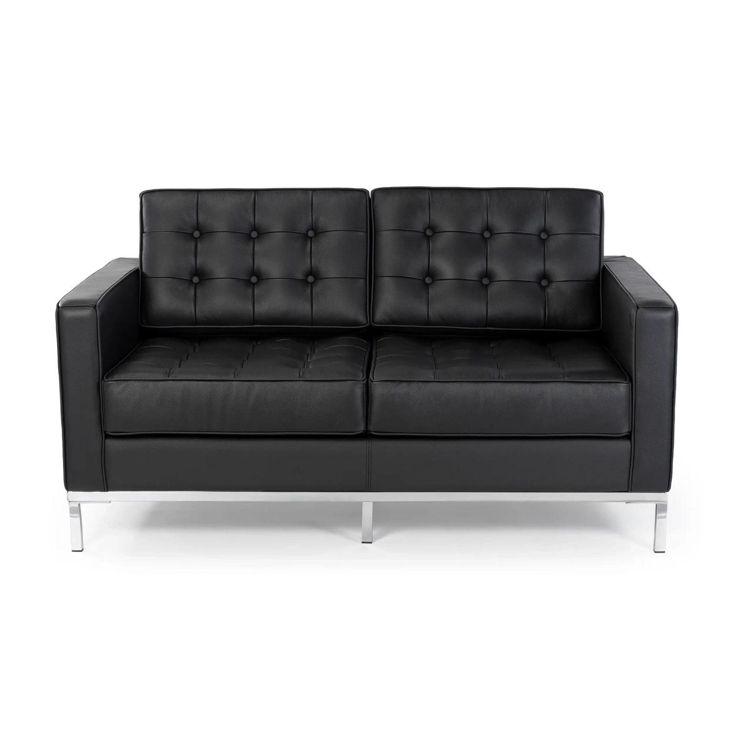 Venice divano a 2 posti in pelle italiana | Florence Design ispirato a Knoll