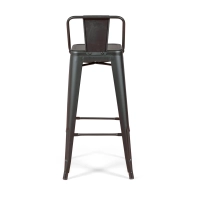 Set di 4 sgabelli da bar in stile industriale " Bistro ", altezza 76 cm - Mueble Design
