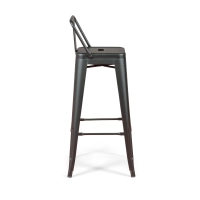 Set di 4 sgabelli da bar in stile industriale " Bistro ", altezza 76 cm - Mueble Design