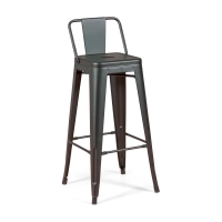 Set di 4 sgabelli da bar in stile industriale " Bistro ", altezza 76 cm - Mueble Design