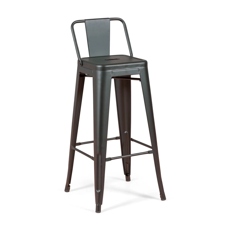 Set di 4 sgabelli da bar in stile industriale " Bistro ", altezza 76 cm - Mueble Design