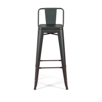 Set di 4 sgabelli da bar in stile industriale " Bistro ", altezza 76 cm - Mueble Design
