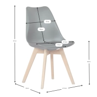 Sedia Tower Verona Trasparente - Sedie da Disegno furnmod