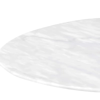 Inspirato Tavolo Design Tulip 80Ø in marmo di Carrara - Mobilie Design