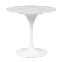 Inspirato Tavolo Design Tulip 80Ø in marmo di Carrara - Mobilie Design