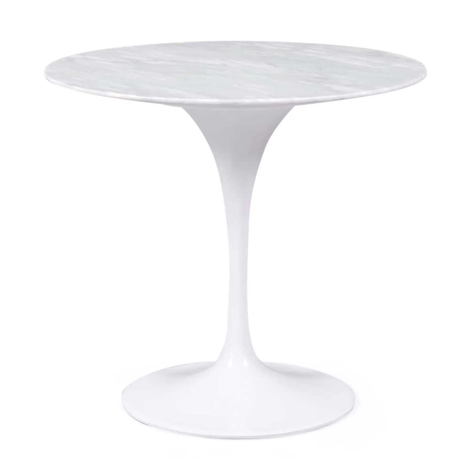 Inspirato Tavolo Design Tulip 80Ø in marmo di Carrara - Mobilie Design