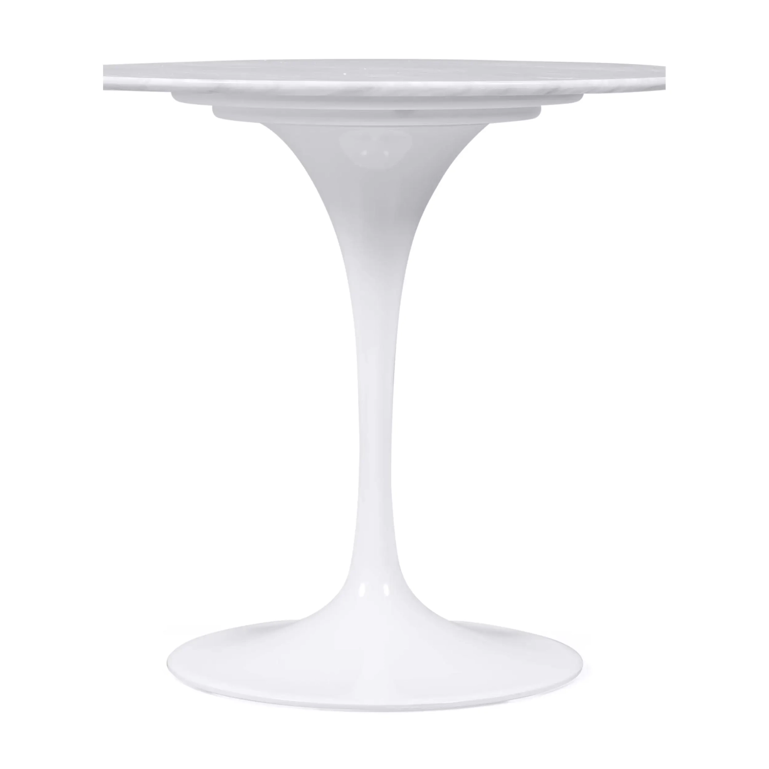 Inspirato Tavolo Design Tulip 80Ø in marmo di Carrara - Mobilie Design
