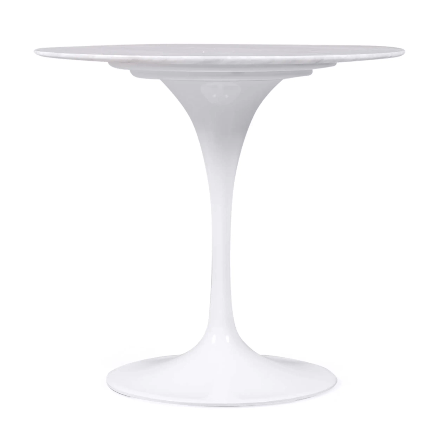 Inspirato Tavolo Design Tulip 80Ø in marmo di Carrara - Mobilie Design