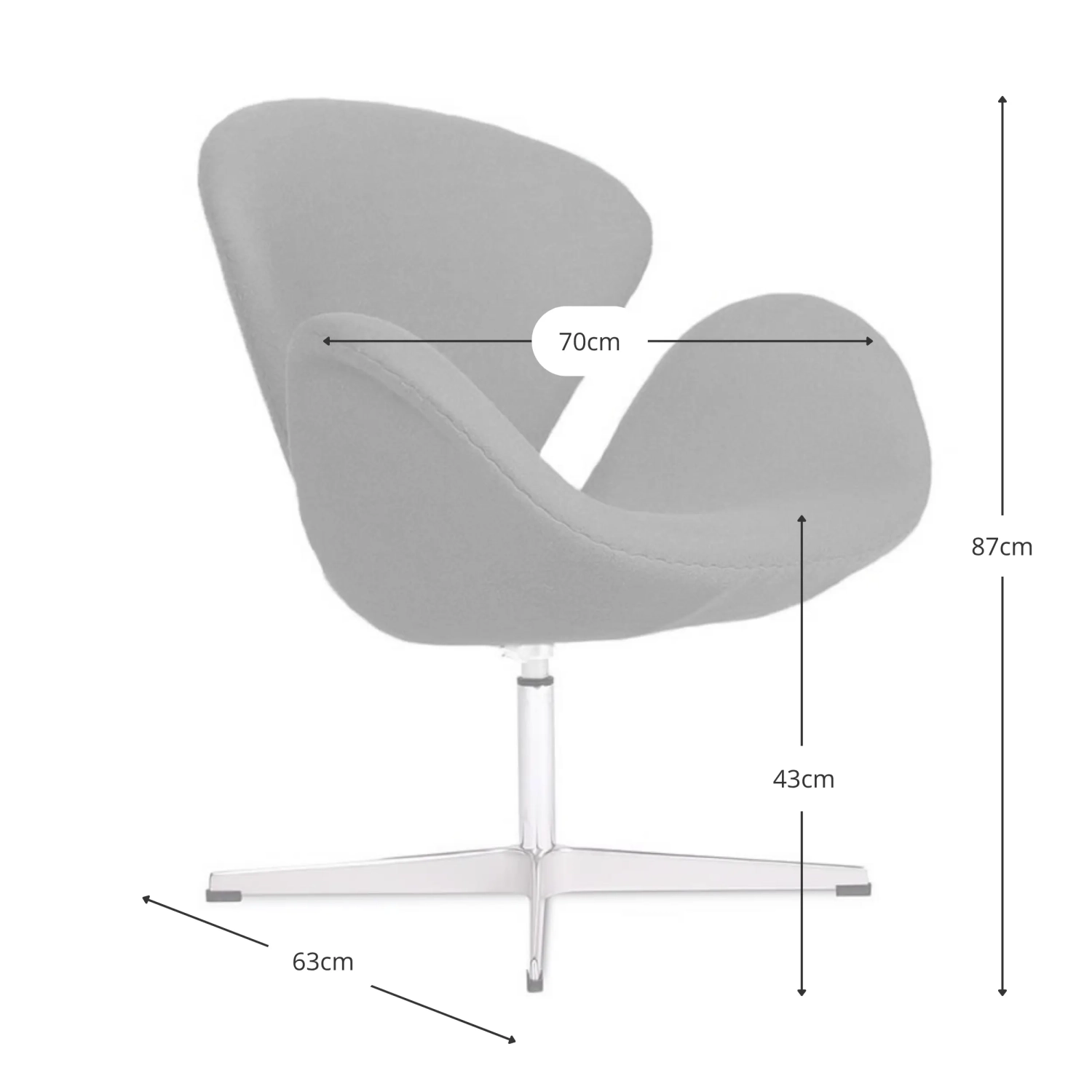 Ispirazione di SwanChair - Poltrone Girevoli - Mobilie Design
