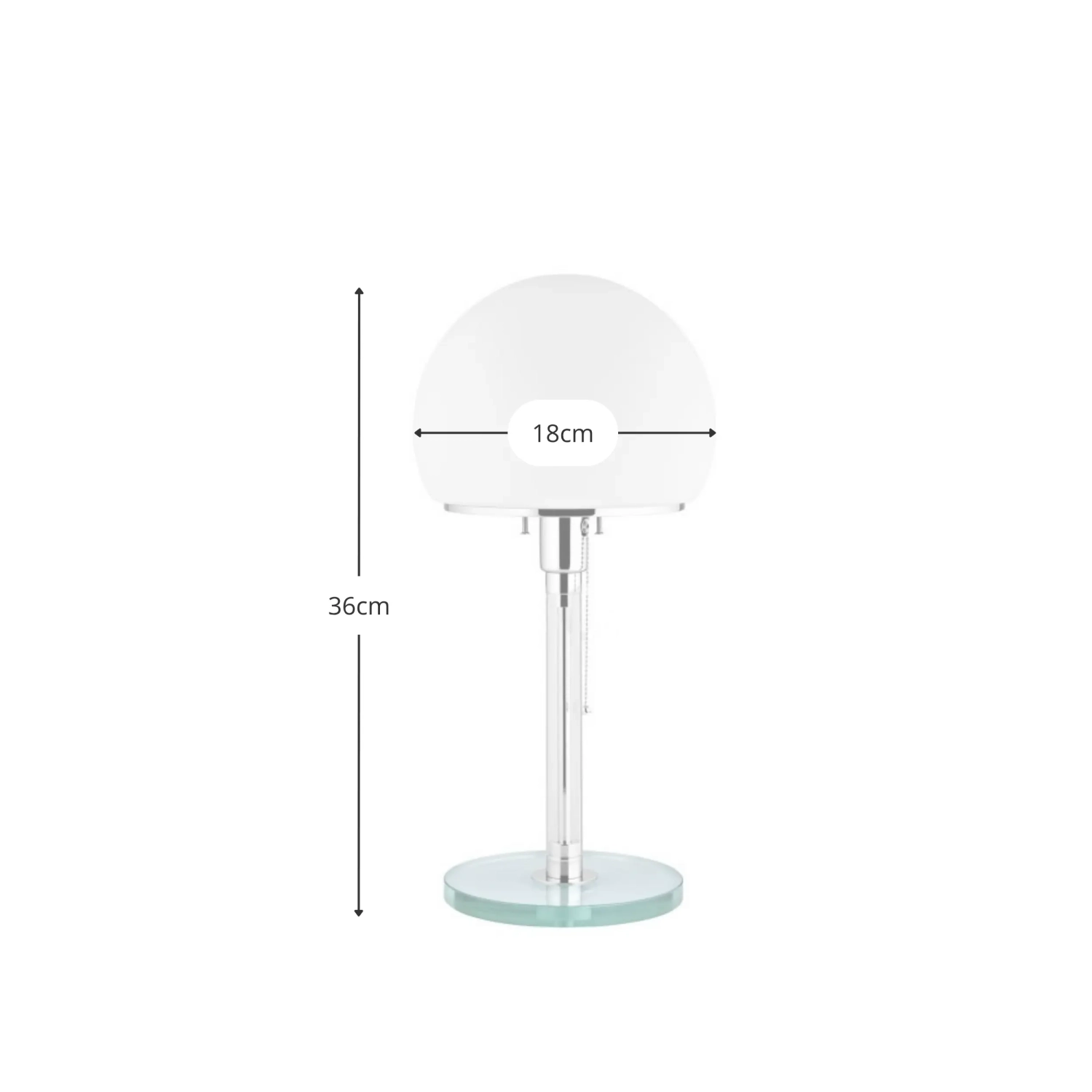 Lampada da tavolo Wagenfeld | Design ispirato a Wilhelm Wagenfeld