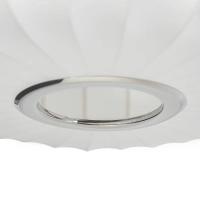 Lampada a sospensione in tessuto bianco Ø 45 cm con design a segmenti Kyoto