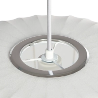 Lampada a sospensione in tessuto bianco Ø 45 cm con design a segmenti Kyoto