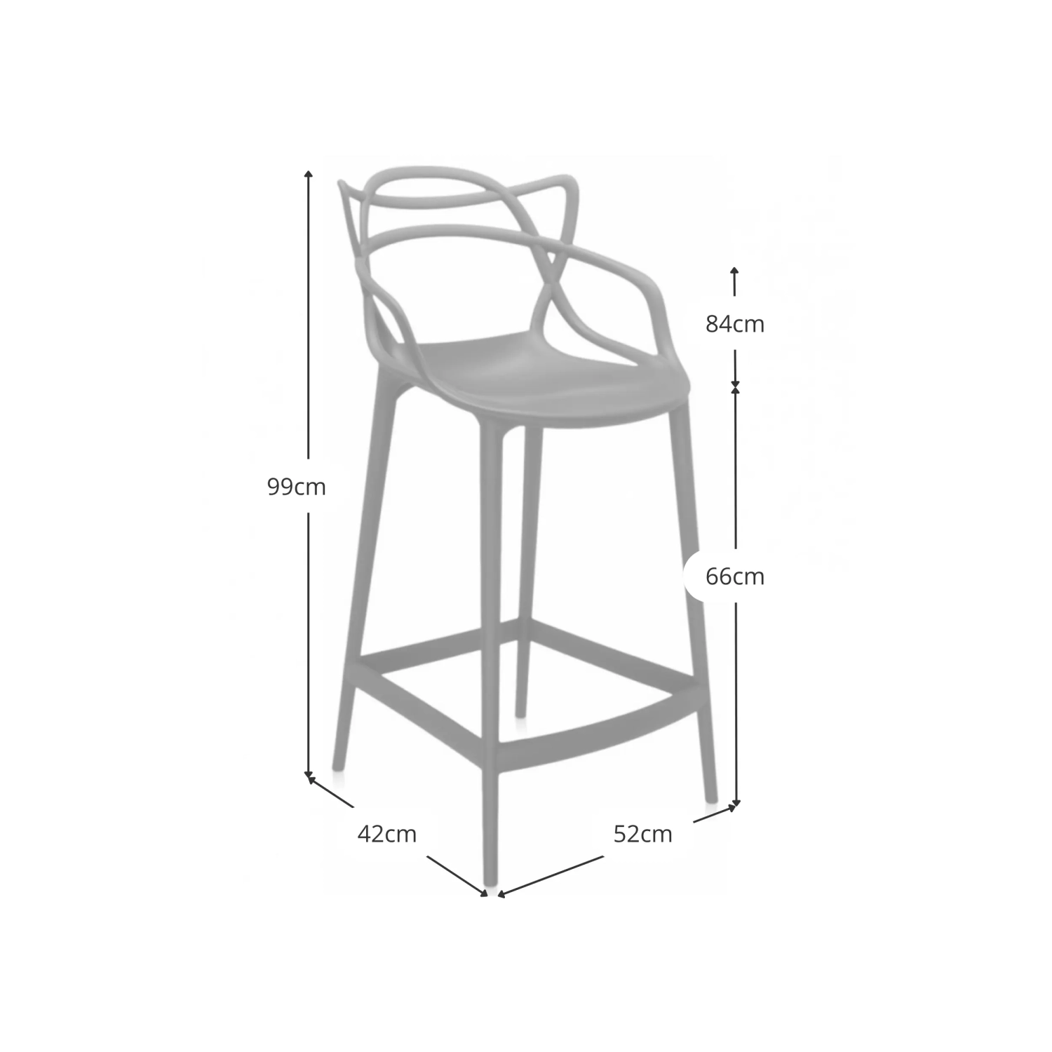 Sgabello Inspiration Masters 68 cm - Mobilie Design