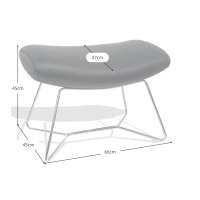 Poggiapiedi poltrona Emola - Poltrone moderne - Mobilie Design
