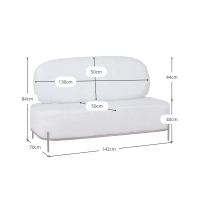 Divano 2 posti Economico Clair - Divani design - Mobilie Design
