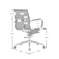 Sedia da ufficio Mesh Lowback Special Edition | Sedia traspirante e regolabile