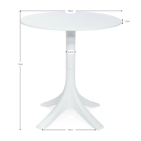 Tavolo da pranzo rotondo in polipropilene (70 cm di diametro) - Tavoli da esterno di design