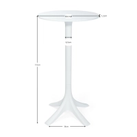 Barcelona tavolo da esterno alto, 60 cm di diametro - Tavoli da esterno di design