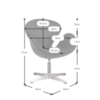 Swan Chair Replica - Poltrone Moderne - Mobilie Design