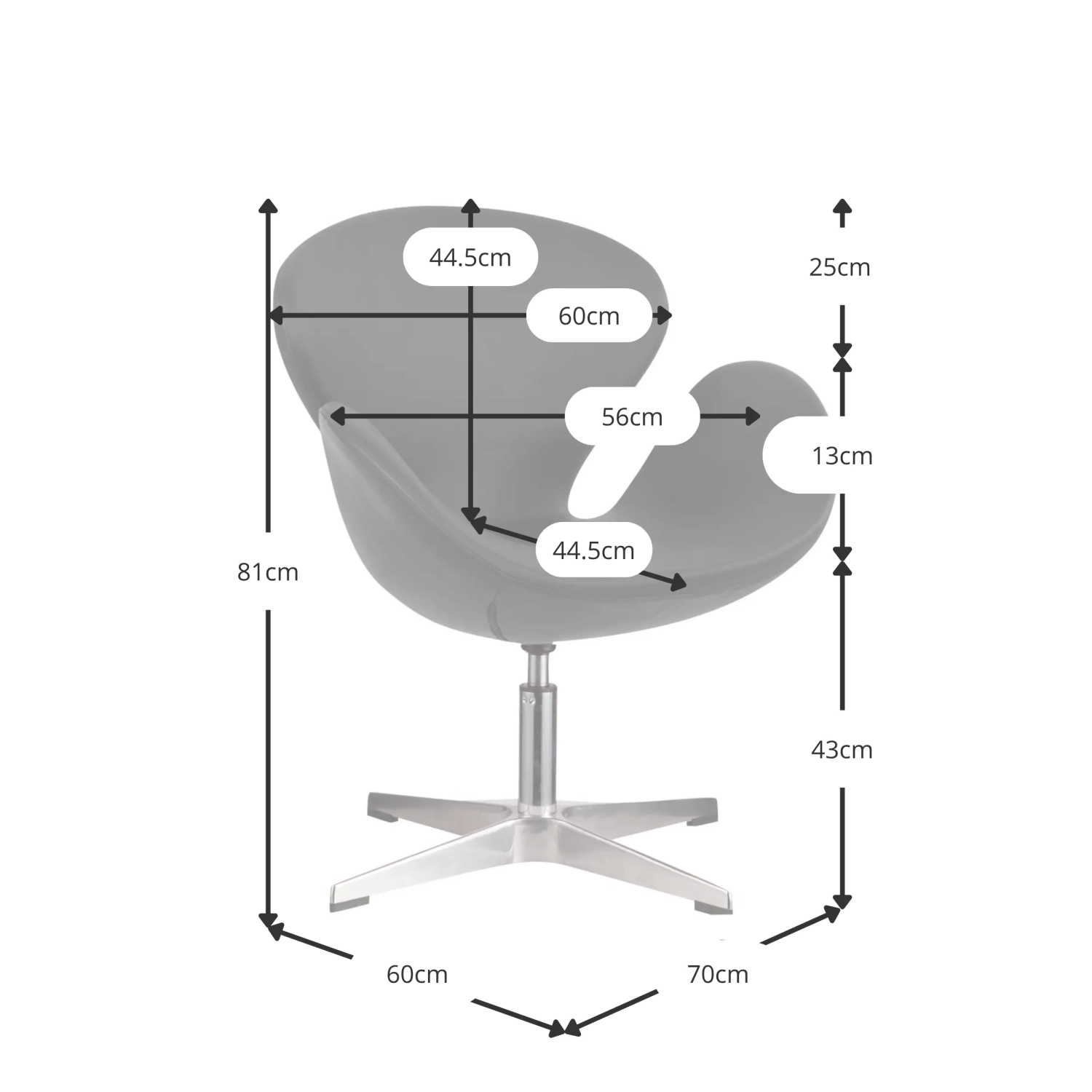Swan Chair Replica - Poltrone Moderne - Mobilie Design