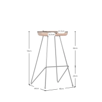 Sgabello Timber - Sedia Vintage Industriali furnmod