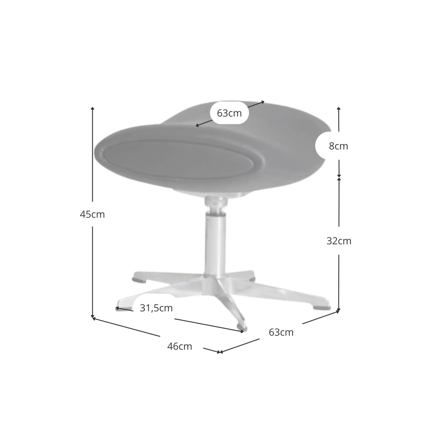 Ispirazione Imola Chair con poggiapiedi - Poltrone Mobilie Design