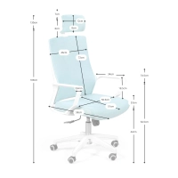 Sedia da ufficio ergonomica con poggiatesta - Mobilie Design