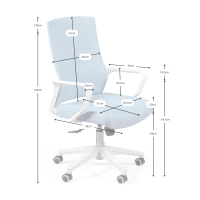 Sedia da ufficio ergonomica con braccioli - Mobilie Design