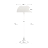 Inspirazione Lampada da terra Phantella - Lampada dal design minimalista