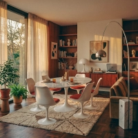 Tavolo ovale Tulip 199 cm Marmo di Carrara | Saarinen Design per sale da pranzo di lusso