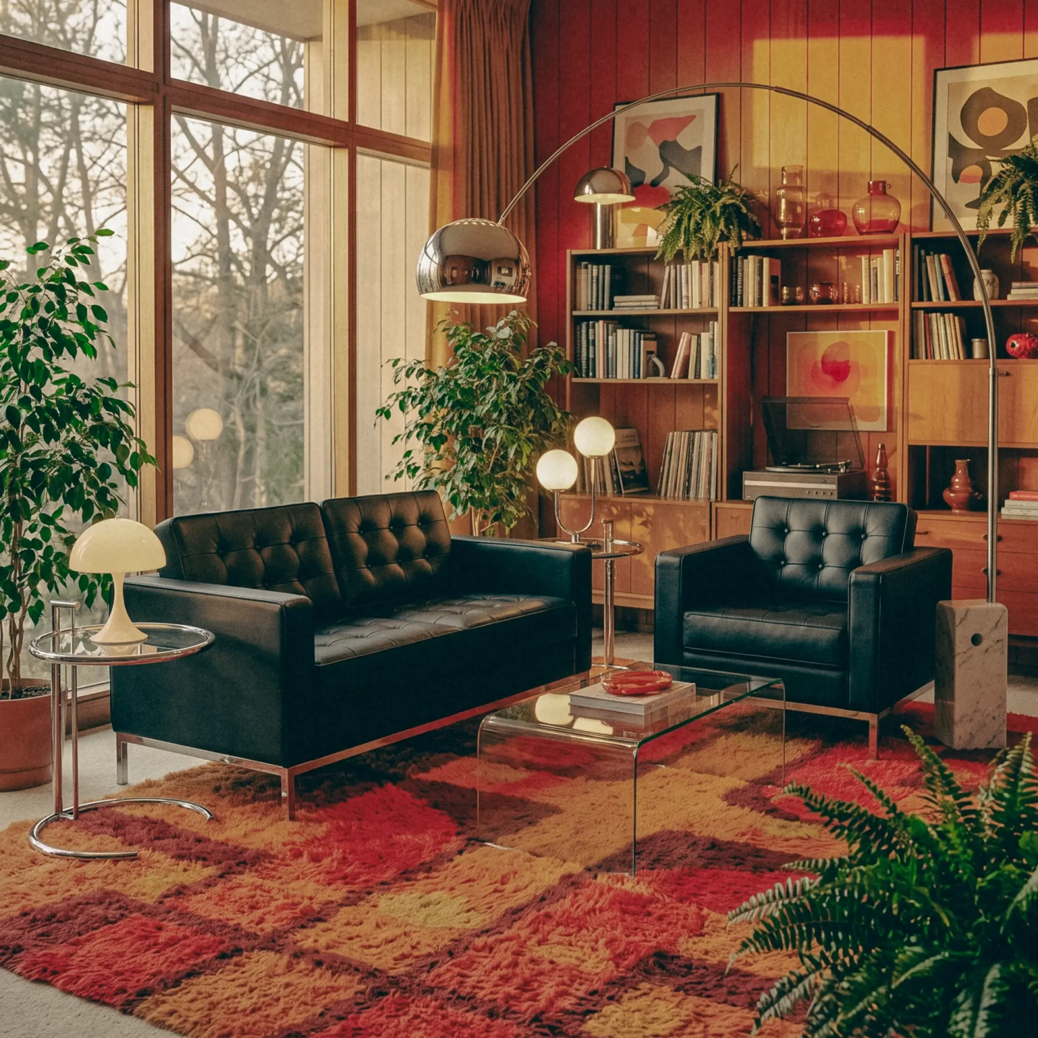 Venice divano a 2 posti in pelle italiana | Florence Design ispirato a Knoll