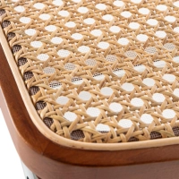 Sedia Lucio in rattan naturale con base a sbalzo