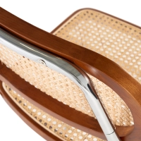 Sedia Lucio in rattan naturale con base a sbalzo