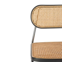 Sedia Lucio in rattan naturale con base a sbalzo