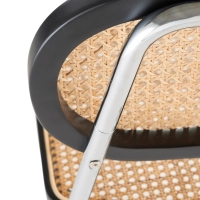 Sedia Lucio in rattan naturale con base a sbalzo
