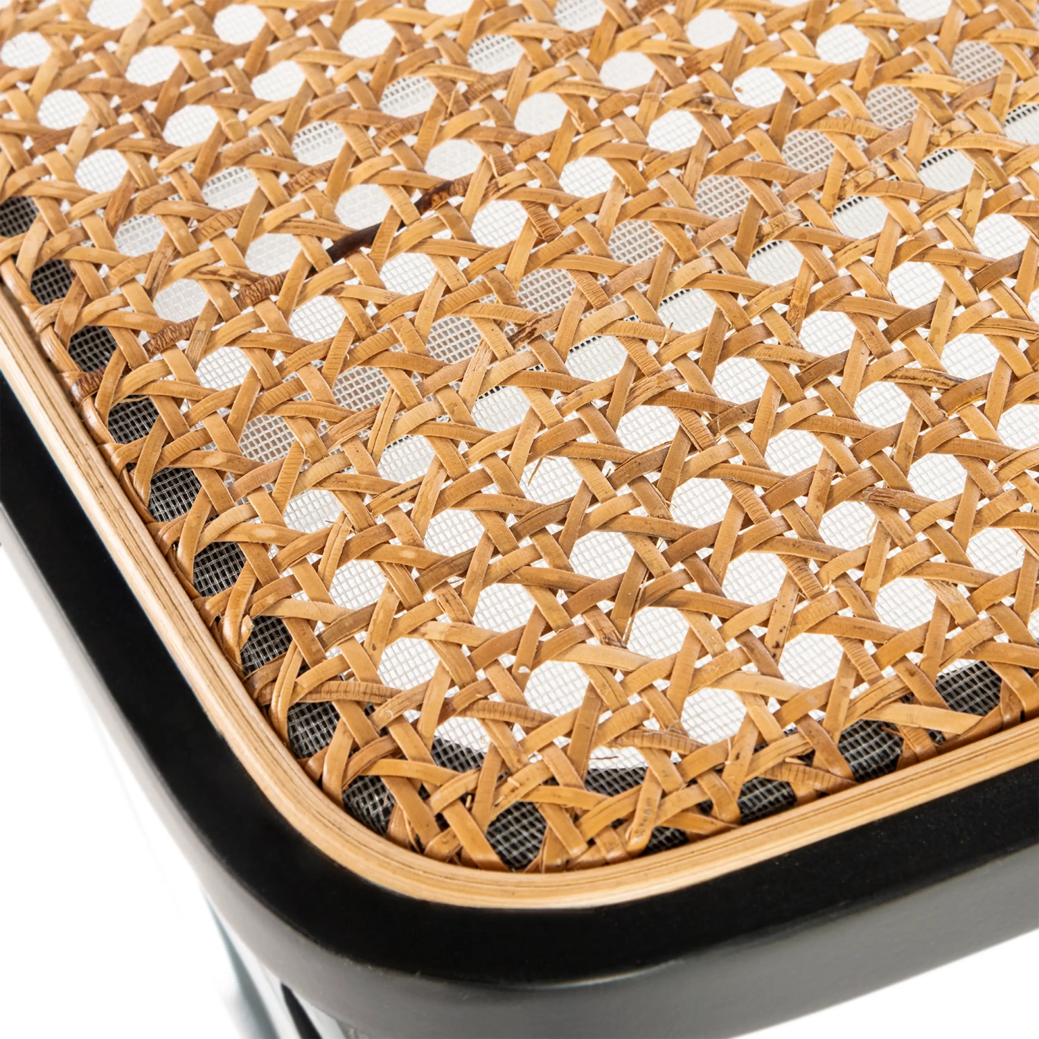 Sedia Lucio in rattan naturale con base a sbalzo