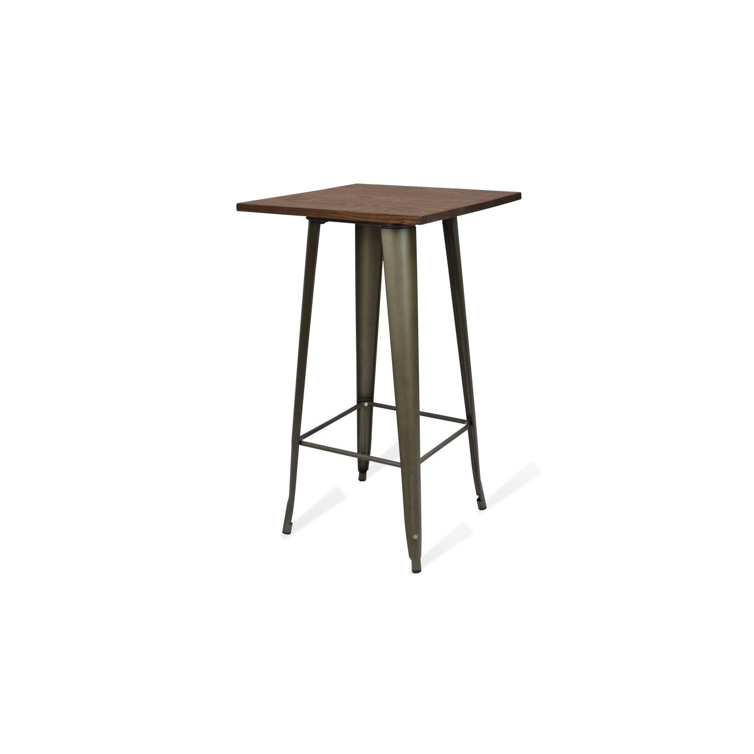 Alta Bistro Donkere Poten Antieke Industriële Tafel
