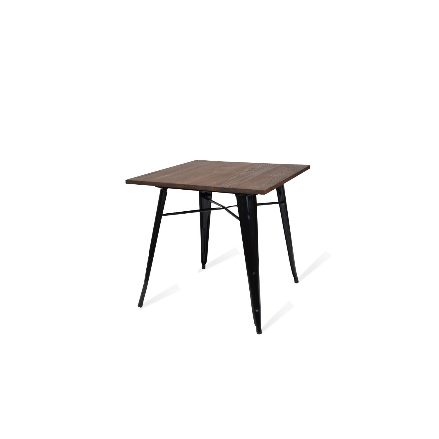 Industrial table Bistro Dark Legs Black