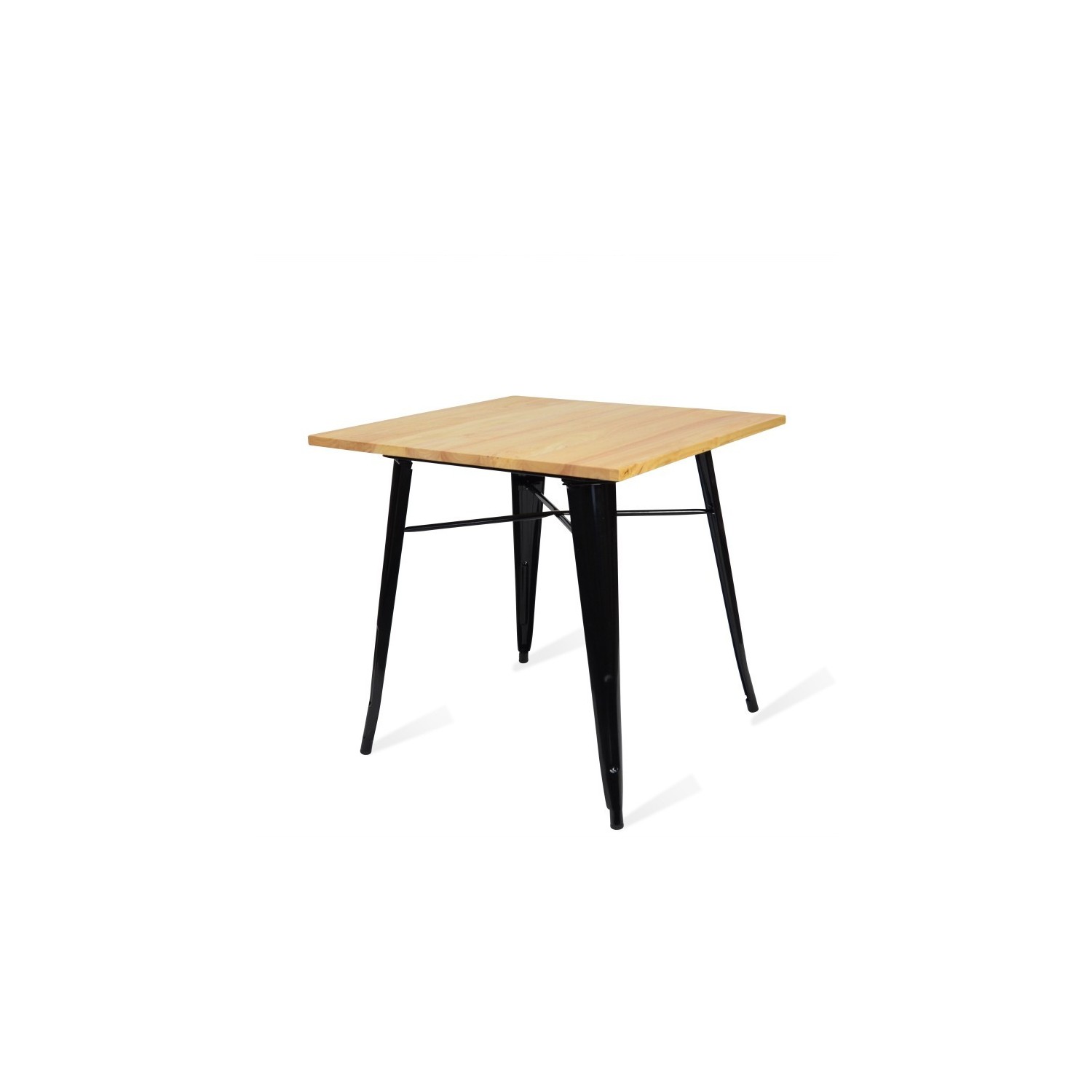 Industriële tafel Bistro Light Poten Zwart