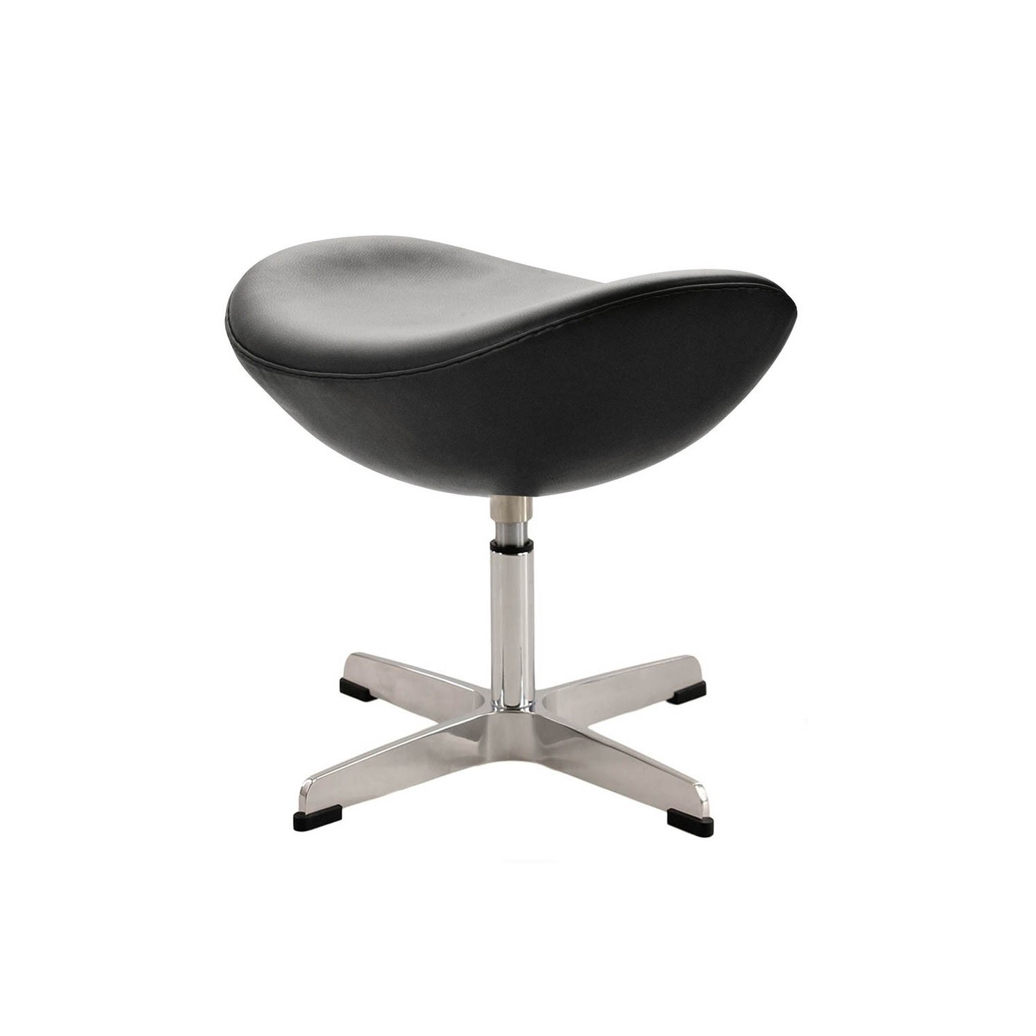 Ottoman Replica of the Leather Egg Chair by designer Arne Jacobsen