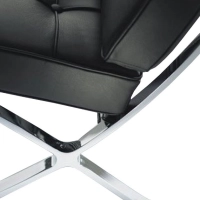 Barcelona Sessel Half-Leder