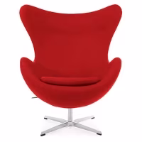 Replica Egg Chair con poggiapiedi del designer Arne Jacobsen