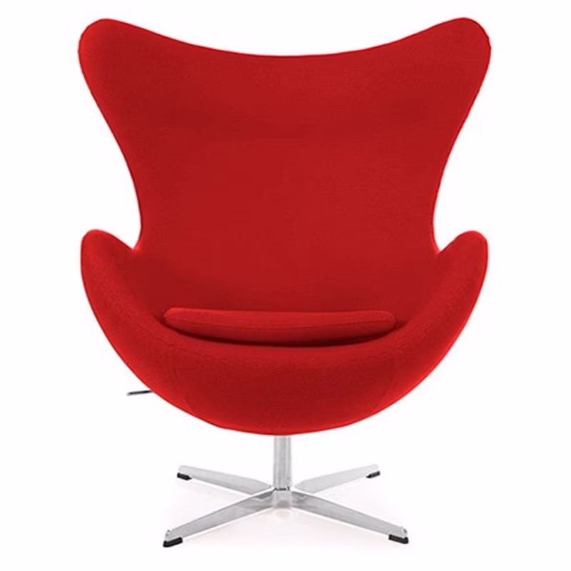 Replica Egg Chair con poggiapiedi del designer Arne Jacobsen